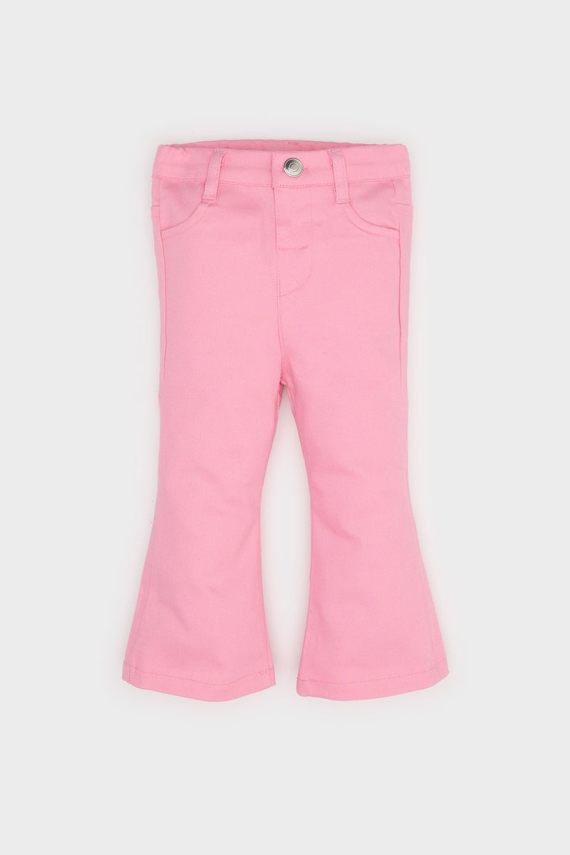 DeFacto Baby Girl Flare Fit Gabardine Trousers  - Image 1