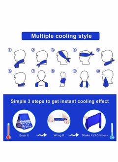 KASTWAVE Cooling Exercise Towel, 4Pcs Neck Reusable Chill Cool Absorbent Sports Towel for Workout, Gym, Fitness, Golf, Yoga, Camping, Hiking, Travel, Outdoor Sports Towel  - Image 5