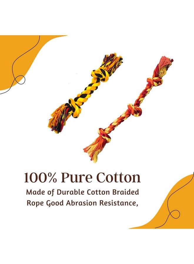 Dog Rope Toys + Squeaky Ball Toys + Toys For Puppy + Chew Squeaky Bone For Dog + Dog Cotton + Poly Mix Chew Toys, Combo Pack Of 4 - (2 Knot + 3 Knot + Claw Ball + Prickle Bone) - Image 5