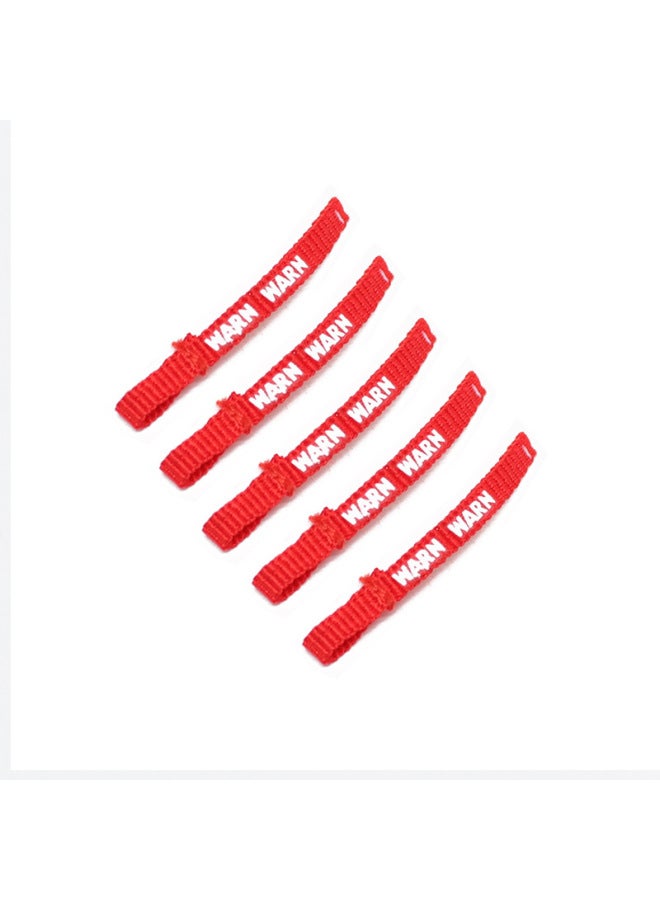 1/10 Model Climbing Car Simulation Winch Winch Hook Lanyard Mood Piece SCX10 TRX4 KM Easy Control-Color:Red Pack Of 5 - Image 1