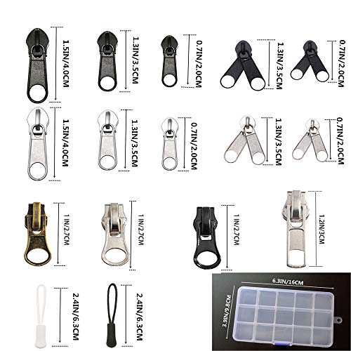 Meikeer 252-Piece Zipper Repair Kit with Replacement Zippers and Pulls, Universal Tools for Luggage, Bags, Jackets, and Outdoor Gear - Image 4