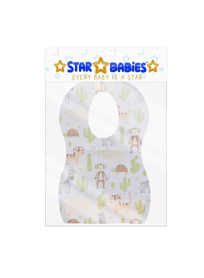 Star Babies Disposable Bibs Animal, Pack Of 20 - Image 3