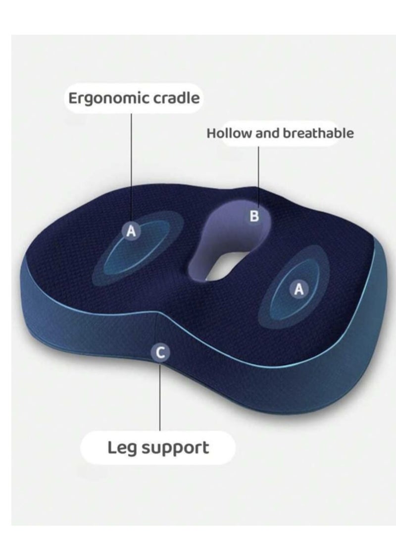 Soft Comfortable Memory Foam Seat Cushion Orthopedic Pain Relief Seat Cushion For Car Office Wheelchair  - Image 2