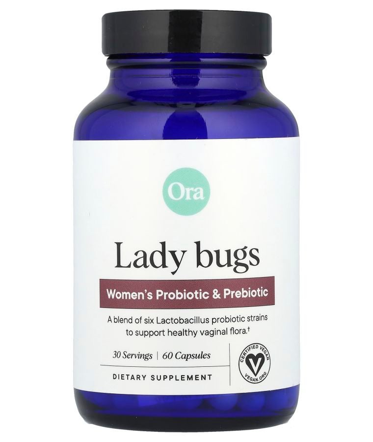 Lady Bugs Women's Probiotic & Prebiotic 60 Capsules