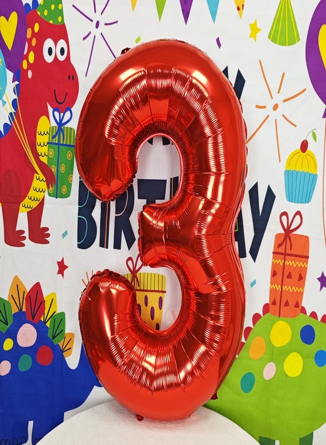 CHANGZHONG 40 inch red number 33 balloon giant helium polyester film 33th birthday girl boy self inflating digit thirty-three for anniversary celebration baby shower New Year engagement party decoration - Image 5