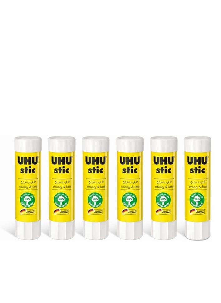 UHU 12 Pcs 8.2g White Glue Stick 