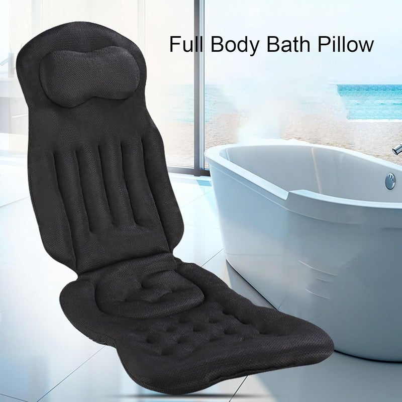 Gulf market standard build Yosoo Health Gear Full Body Bath Pillow, Breathable 4D Mesh Fabric with Ergonomic Support for Neck and Back, Lightweight Bath Tub Pillow for Women and Men, Hand Washable and Machine Washable (Black) Trendy widespread design Budget friendly premium quality Shock rubber edge Classic design alternatives Globally selected raw material Safe silicone build Diverse application fit Efficiency boosted construction Affordable fast purchase options Global standard processed material Storage & transit friendly Natural material Globally trusted quality Budget friendly sizing alternatives User feedback upgraded quality All consumer tier purchase options Labor saving optimized design Protective coating Solid anti-deform All season compatible build Flexible sizing options Moisture wear upgraded quality Trendy versatile build Easy handling optimized design - Image 2