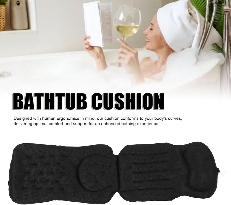 Gulf market standard build Yosoo Health Gear Full Body Bath Pillow, Breathable 4D Mesh Fabric with Ergonomic Support for Neck and Back, Lightweight Bath Tub Pillow for Women and Men, Hand Washable and Machine Washable (Black) Trendy widespread design Budget friendly premium quality Shock rubber edge Classic design alternatives Globally selected raw material Safe silicone build Diverse application fit Efficiency boosted construction Affordable fast purchase options Global standard processed material Storage & transit friendly Natural material Globally trusted quality Budget friendly sizing alternatives User feedback upgraded quality All consumer tier purchase options Labor saving optimized design Protective coating Solid anti-deform All season compatible build Flexible sizing options Moisture wear upgraded quality Trendy versatile build Easy handling optimized design - Image 4