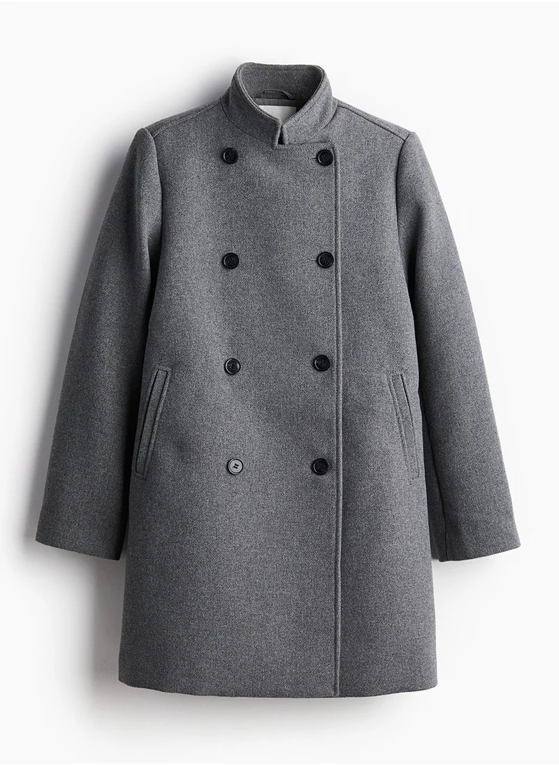 H&M Double-Breasted Car Coat