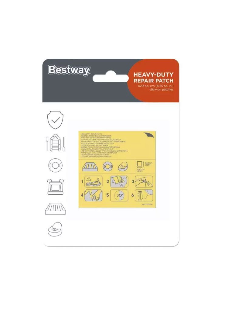 بست واي رقعة إصلاح ذاتية اللصق 62068، قطعتان - Image 1