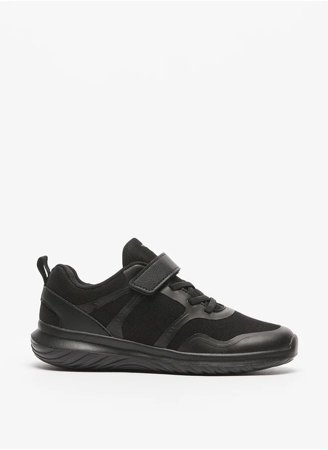 Dash Kids' Textured Hook and Loop Closure Sports Shoes