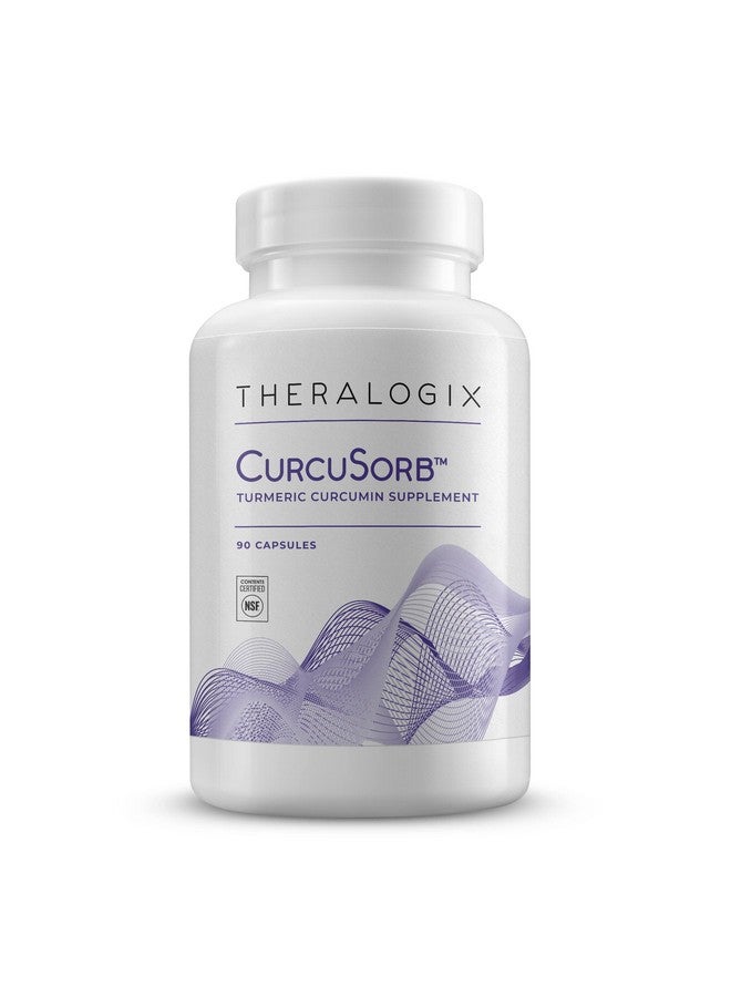 Theralogix Curcusorb Turmeric Curcumin Supplement 90Day Supply  High Absorption Clinically Studied Turmeric Supplement Complex  Turmeric Supplements Capsules - Image 1