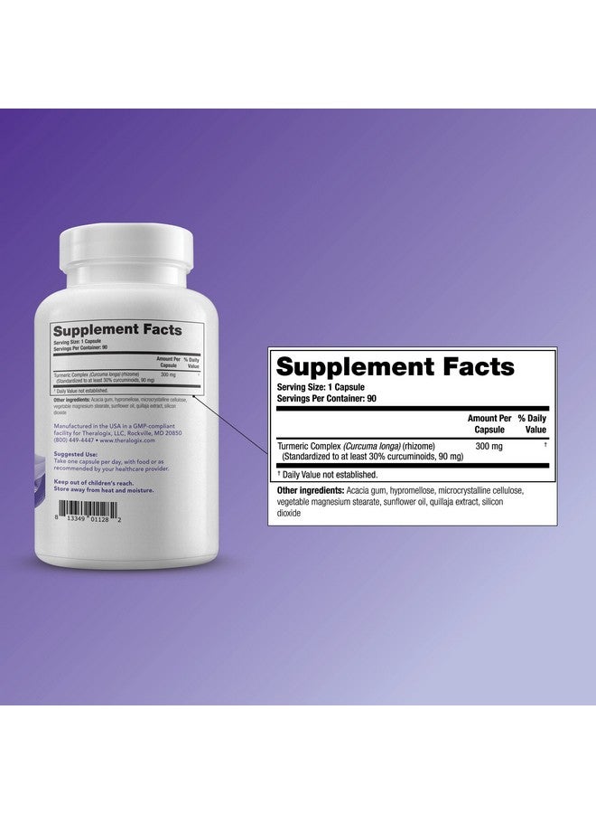 Theralogix Curcusorb Turmeric Curcumin Supplement 90Day Supply  High Absorption Clinically Studied Turmeric Supplement Complex  Turmeric Supplements Capsules - Image 3