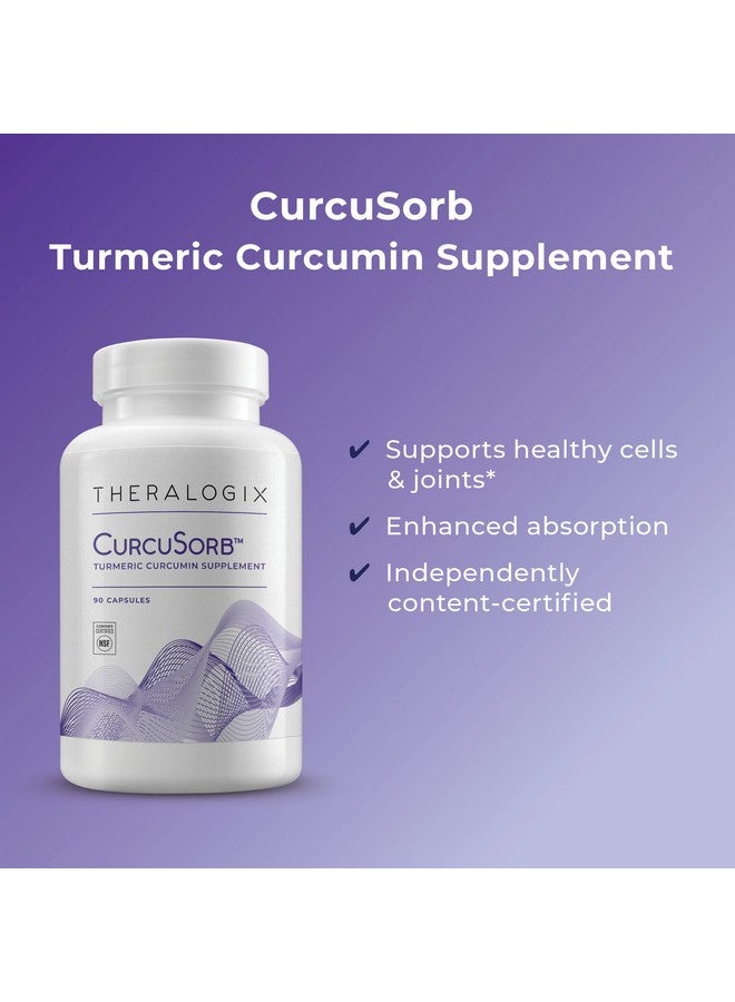 Theralogix Curcusorb Turmeric Curcumin Supplement 90Day Supply  High Absorption Clinically Studied Turmeric Supplement Complex  Turmeric Supplements Capsules - Image 4