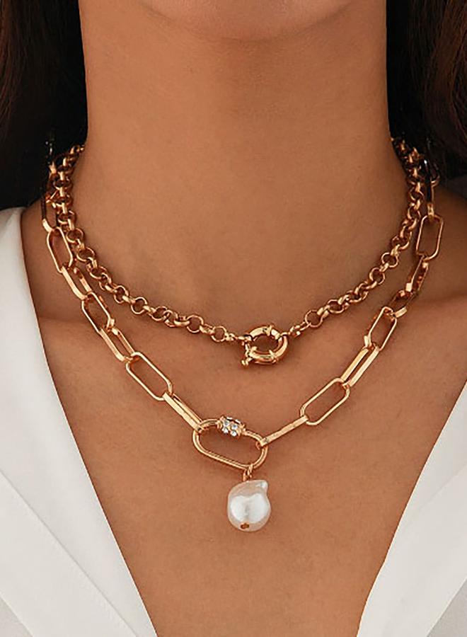 Styli Set of 2 - Faux Pearl Drop Necklace