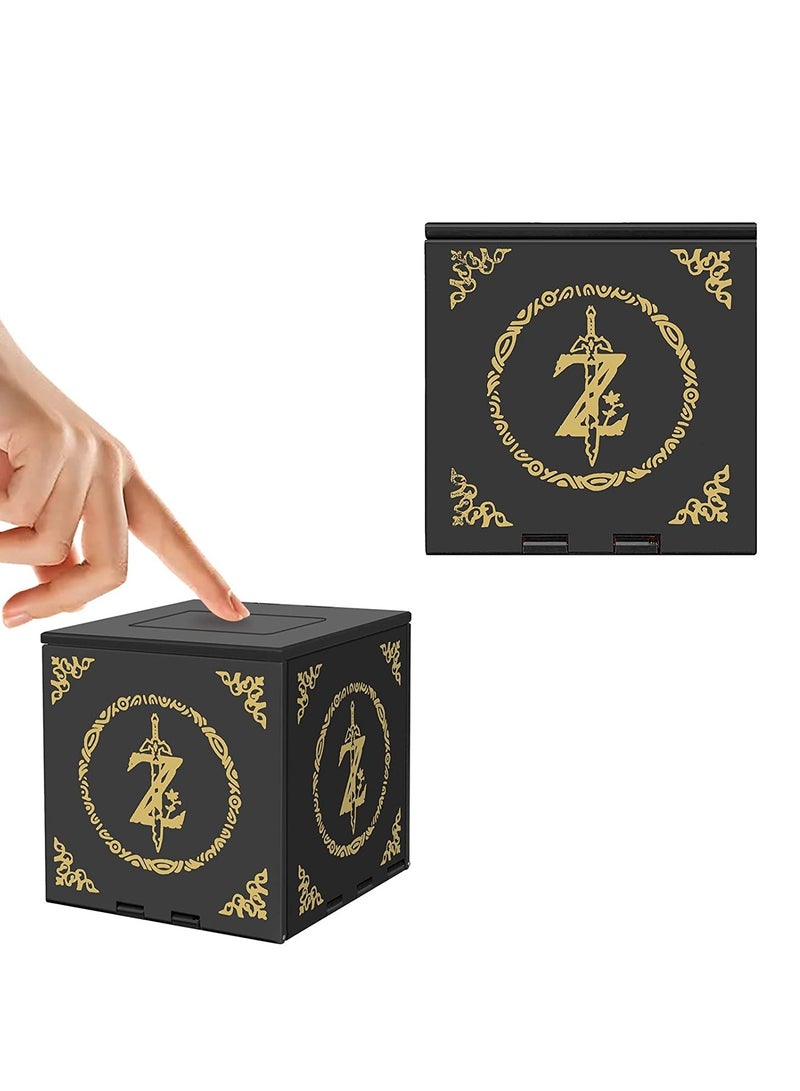 Game Card Case Compatible with Nintendo Switch,Extra Large Capacity Switch Game Case,Upgraded 41 Slots Switch Game Card Storage Box,Press to Unfold Fun Switch Card Case (Z Black) - Image 4