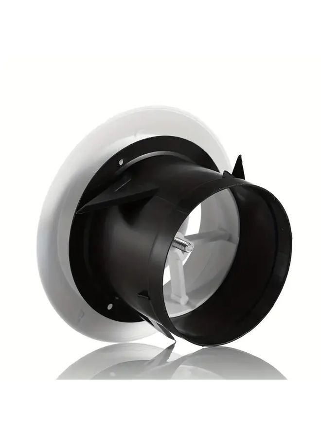 5 Inch 125mm Adjustable Round Air Vent Cover ABS Plastic Ceiling Diffuser White - Image 3