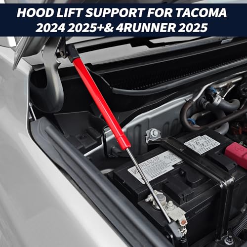 UltraEra Hood Struts for Toyota Tacoma 2024 2025 | 4Runner 2025 2026 Premium Front Bonnet Lift Support Spring Kit 2-Piece Heavy Duty Hydraulic Prop Rod Replacement Easy Installation Upgrade - Image 3