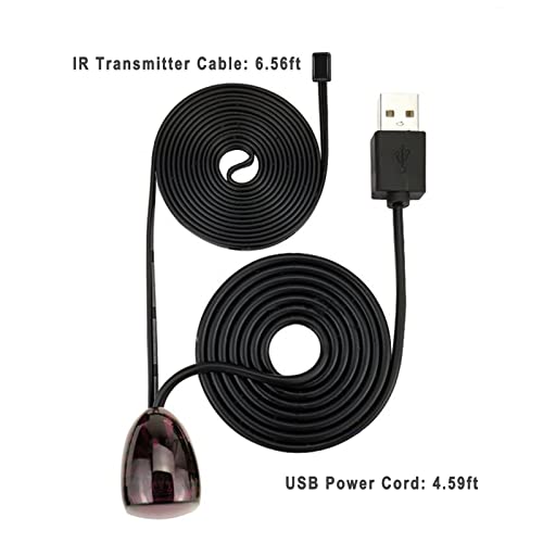 Herfair IR Repeater Transmitter Kit Up to 15FT Signal Range - Infrared Remote Control Extender Universal IR Blaster Emitter with Receiver for Cable Box/STB/Amplifier (USB Powered, 10FT) - Image 5