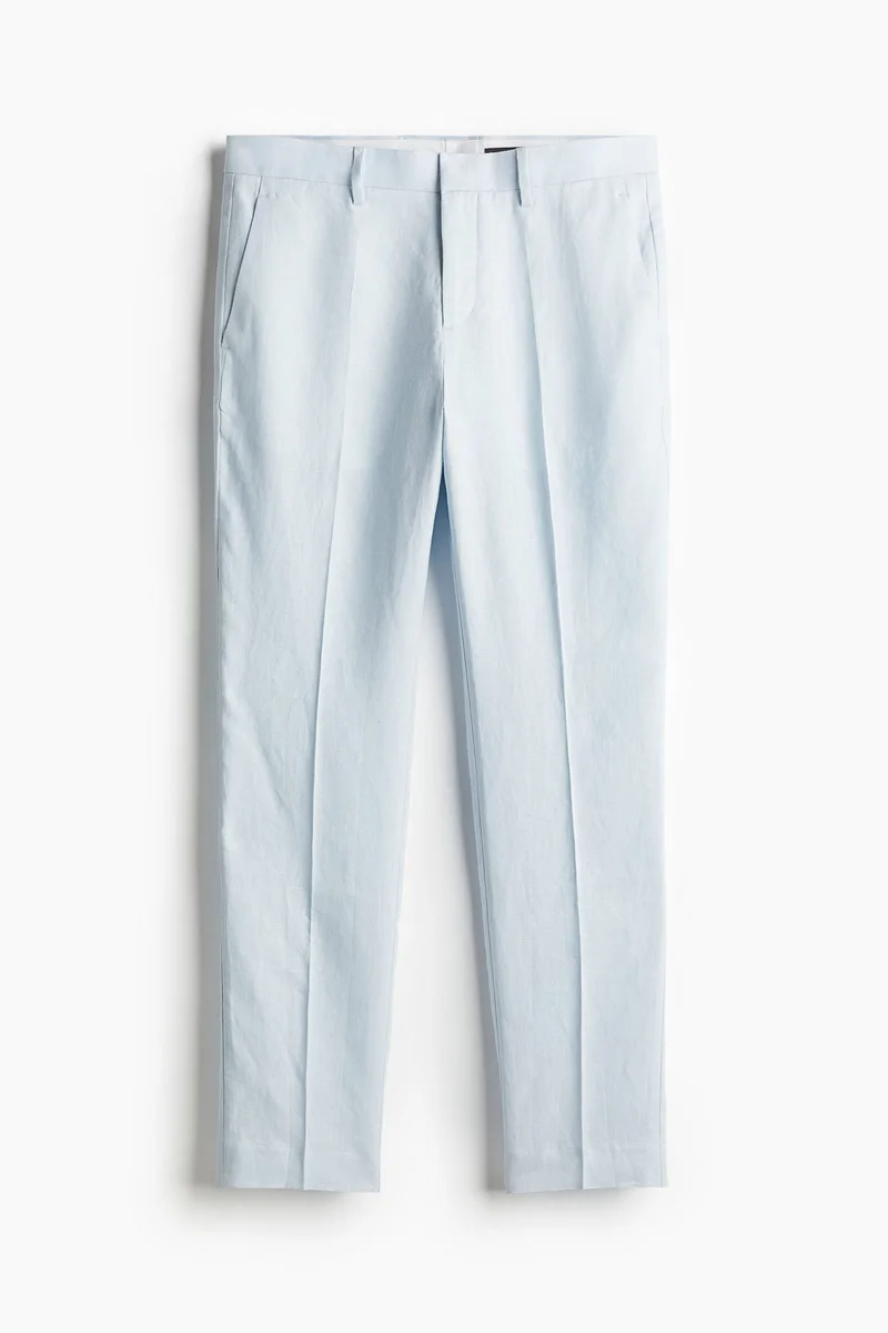 H&M Slim Fit Linen suit trousers