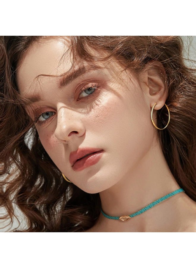Sanfenly Clip On Hoop Earrings for Women Silver Gold Spring Unpierced Twisted Hoop Earrings for Non-Pierced Ears, Metal, Cubic Zirconia - Image 3