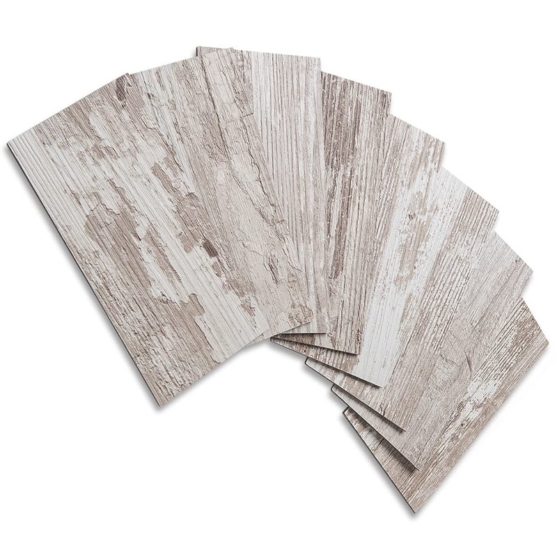 AULIGET 100 Piece Peel and Stick Backsplash PVC Tile, 3 Inch x 6 Inch Brown Birch Stick on Wall Tiles for Backsplash Kitchen, Bathroom, Laundry Room, Camper, Fireplace - Image 1