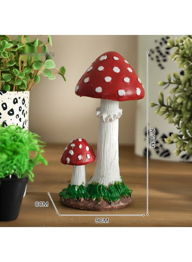 Simulation Mushroom Ornament for Villa Landscape Sculpture, Garden Courtyard Plant Decoration, Ideal for Kindergartens
