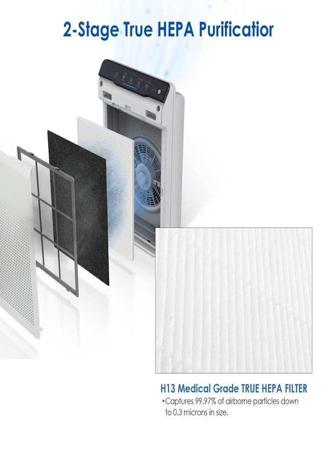 Flintar 115115 Filter A, Made in Taiwan, Compatible with Winix Air Purifier C535, C909, 5300, 6300, P300, H13 Grade Replacement Filters, 2-Pack - Image 2