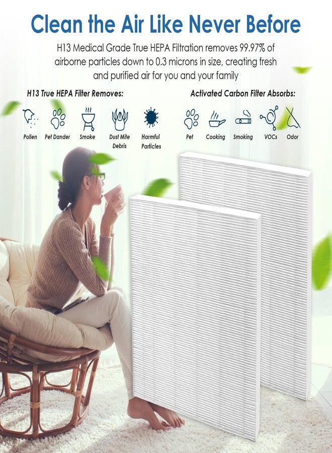 Flintar 115115 Filter A, Made in Taiwan, Compatible with Winix Air Purifier C535, C909, 5300, 6300, P300, H13 Grade Replacement Filters, 2-Pack - Image 4