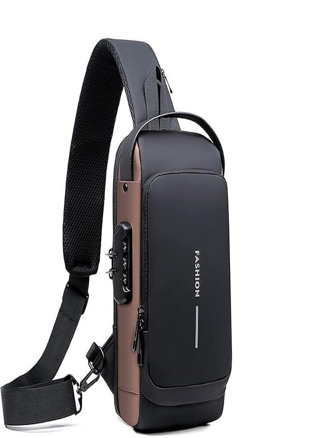 CESHTA Multifunction Anti-Theft Sling Bag - Waterproof Crossbody Backpack with USB Charging Port Chest Shoulder Bag for Men & Women Travel, Hiking, Office Use (Multicolor) - Image 1
