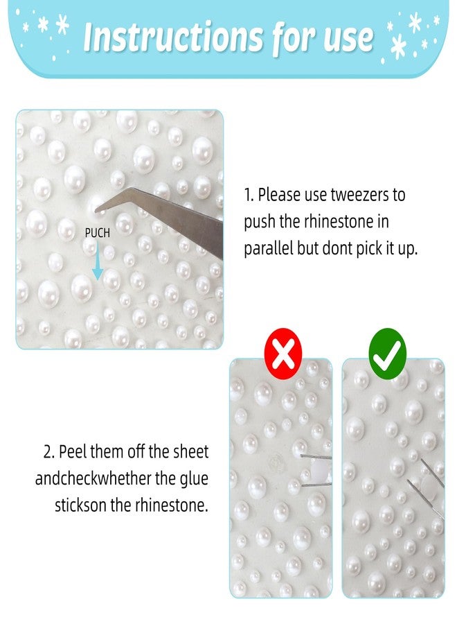 vivinin 1465P Face Gems, Self-Adhesive Hair Gems, 5 Different Types of Face Rhinestones, Face Gems Stick On for Face, Eyes, Body, Hair, Makeup, Festival Decorations, DIY Crafts - Image 5