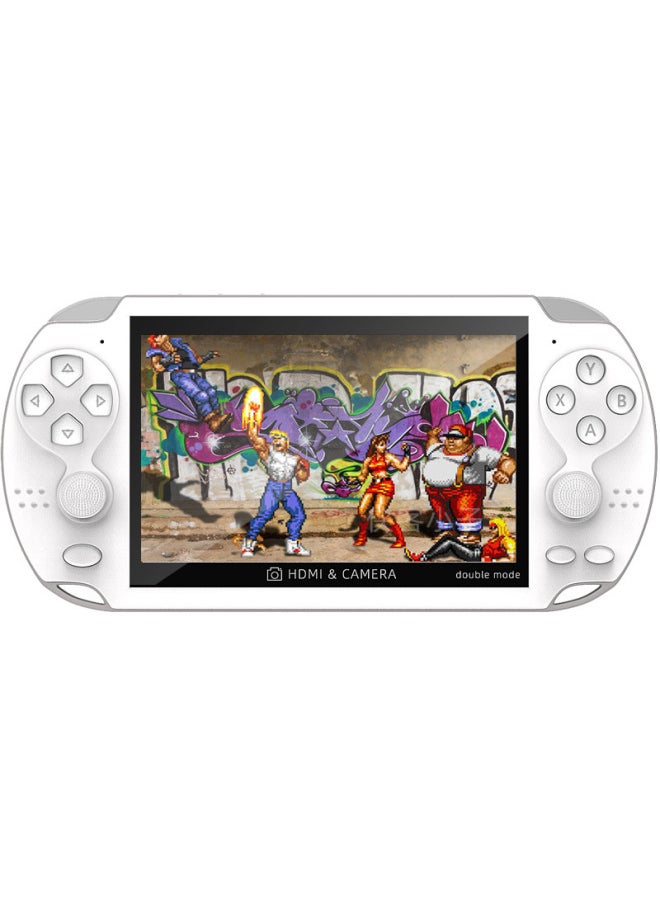 Generic - 4.3 Inch Handheld Machine Double Nostalgic Arcade King Of Fighters Street Fighter Handheld TV Doubles PSP Game Machine-Model:A3 Blue (supports Both Hands And Handles) - Image 1