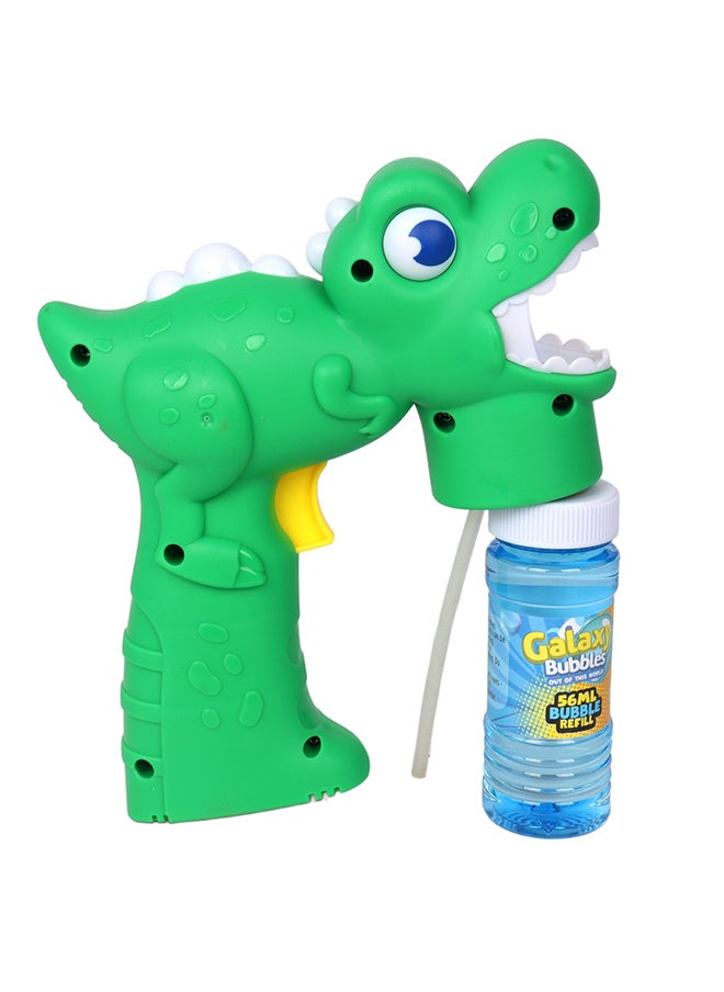 Dino Bubble Shooter ,with 56ml Bubble Solution, 3aa Batteries Not Included