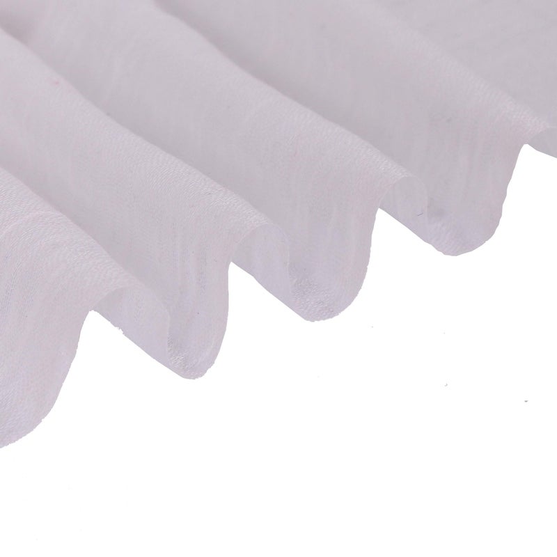 LMVERNA Linen Cotton Scarf for Women Soft Lightweight Fringed Scarf Beach Gauze Summer Wraps and Shawls (White) - Image 4