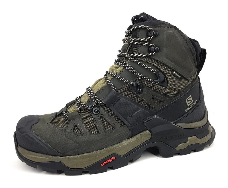 Salomon Men's QUEST 4 GORE-TEX Hiking Boots For Men, Olive Night/Peat/Safari, 8 - Image 4