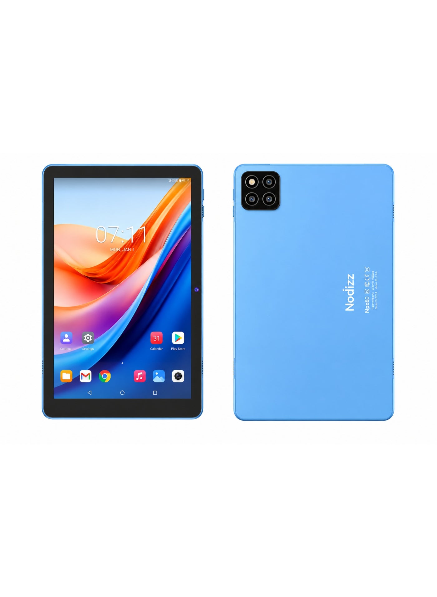 Npad60 Android Tablet Blue, Full HD Touchscreen Display, 2.4G/5G Dual-Band WiFi, Front & Rear HD Cameras, Keyboard & Accessories, Portable Tablet for Work, Study, Online Classes, Browsing, Streaming & Entertainment