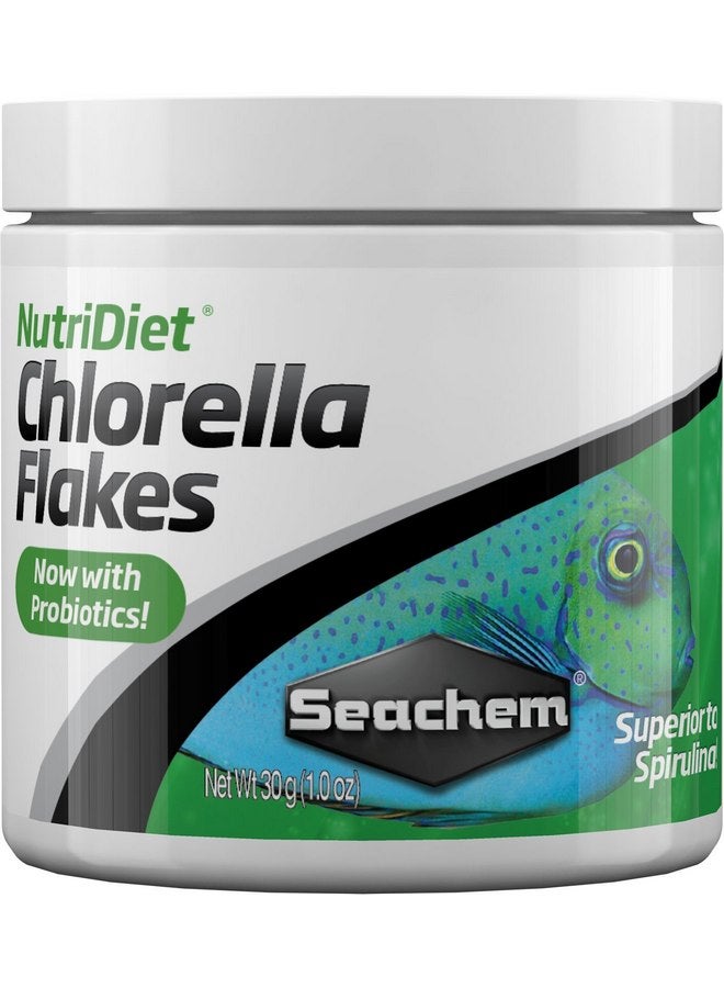 سي تشيم رقائق السمك سيشيم نيوتري دايت كلوريلا - تركيبة بروبيوتيك طبيعية 30 جم/1 أونصة (ASM1112)