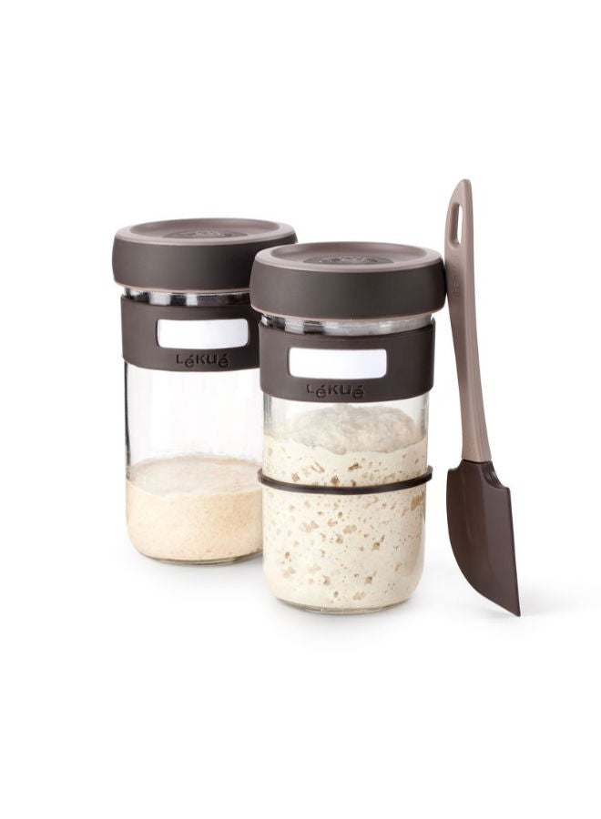 Lekue Sourdough Starter Kit -Brown - Image 2