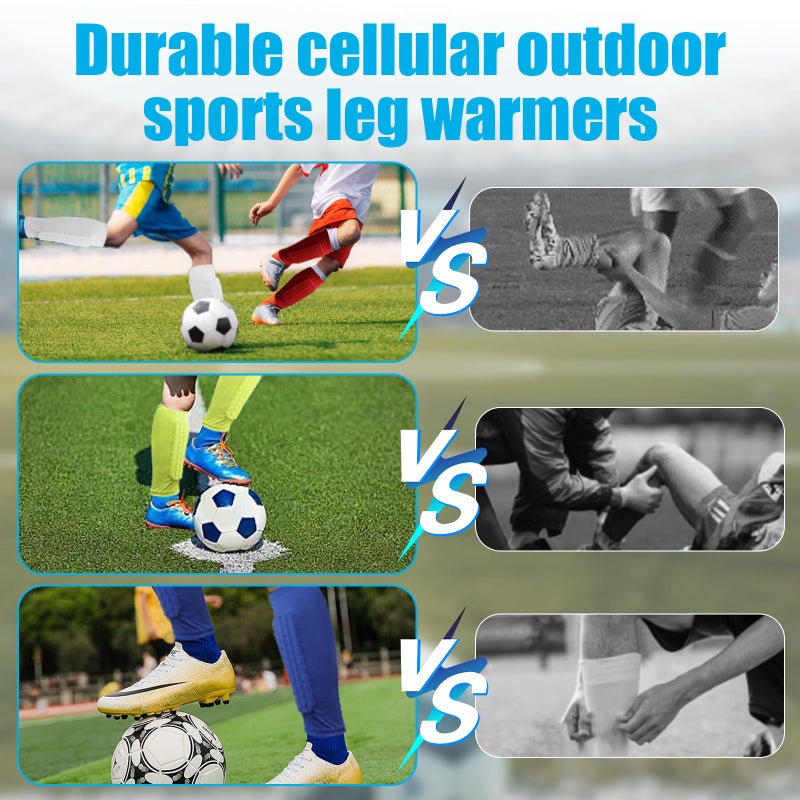 BIRDDIE Soccer Shin Guards Shin Pads for Kids Youth Adult, Calf Compression Sleeve with Honeycomb Pads, Support for Shin Splint Baseball Boxing Kickboxing MTB - Image 5