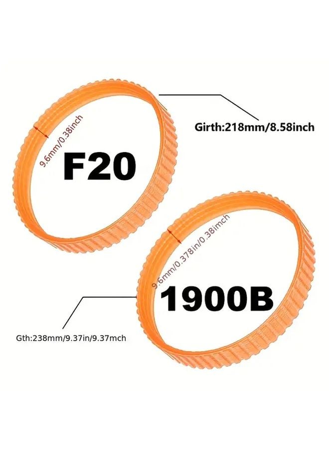 F20 Drive Belt Replacement 9 6mm Wide 218mm 238mm Length Durable Plastic Power Tool - Image 5