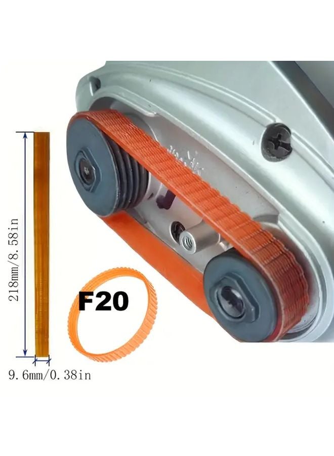 F20 Drive Belt Replacement 9 6mm Wide 218mm 238mm Length Durable Plastic Power Tool - Image 1
