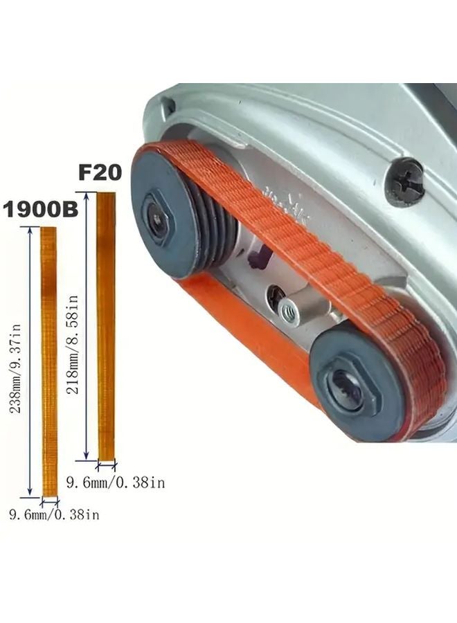 F20 Drive Belt Replacement 9 6mm Wide 218mm 238mm Length Durable Plastic Power Tool - Image 2