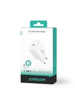 Joyroom Jr-TCF06EU PD 20W Fast Charger + 1m Type-C To Type-C Data Cable – White  Guaranteed by Agent Trust