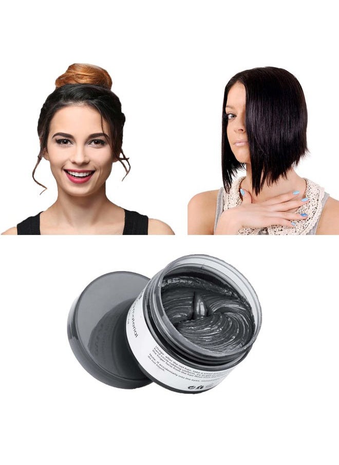 SWAKER - Black Hair Color Wax, Instant Hairstyle Cream 4.23 oz, Temporary Natural Hair Wax for Party, Cosplay, Halloween, Daily use, Date, Clubbing (Black) - Image 1