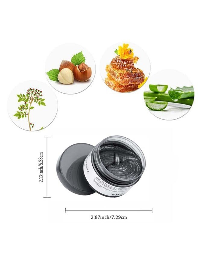 SWAKER - Black Hair Color Wax, Instant Hairstyle Cream 4.23 oz, Temporary Natural Hair Wax for Party, Cosplay, Halloween, Daily use, Date, Clubbing (Black) - Image 1