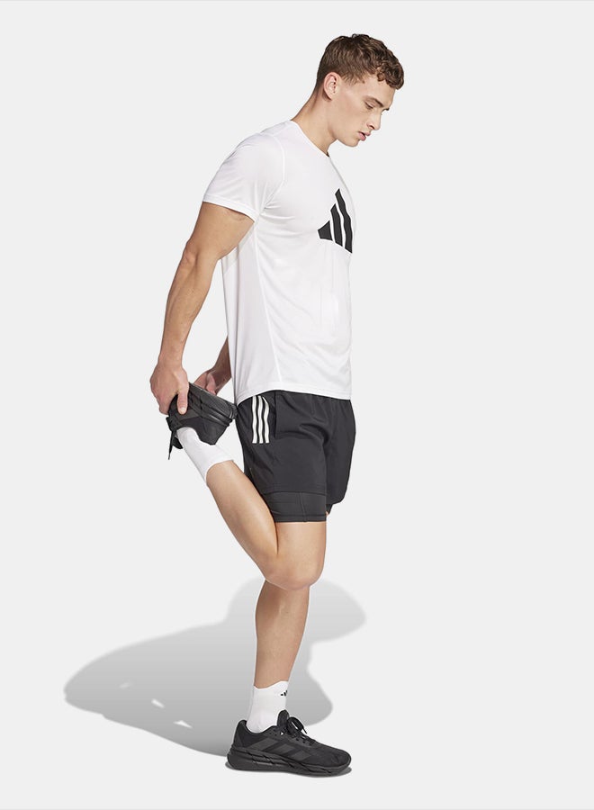 Adidas Own the Run CLIMACOOL 2-in-1 5-Pocket Shorts - Image 3