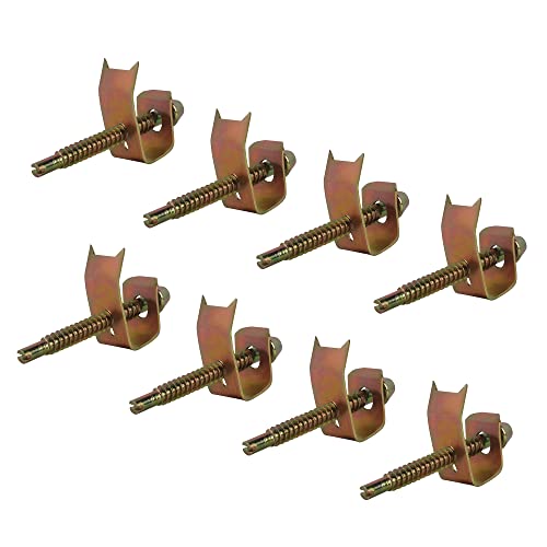 Lonsince Sink Clips 8 Pack Kit,Stainless Steel Top Mount Kitchen Sinks Clip,Sink Brackets and Supports,Heavy Duty - Image 1