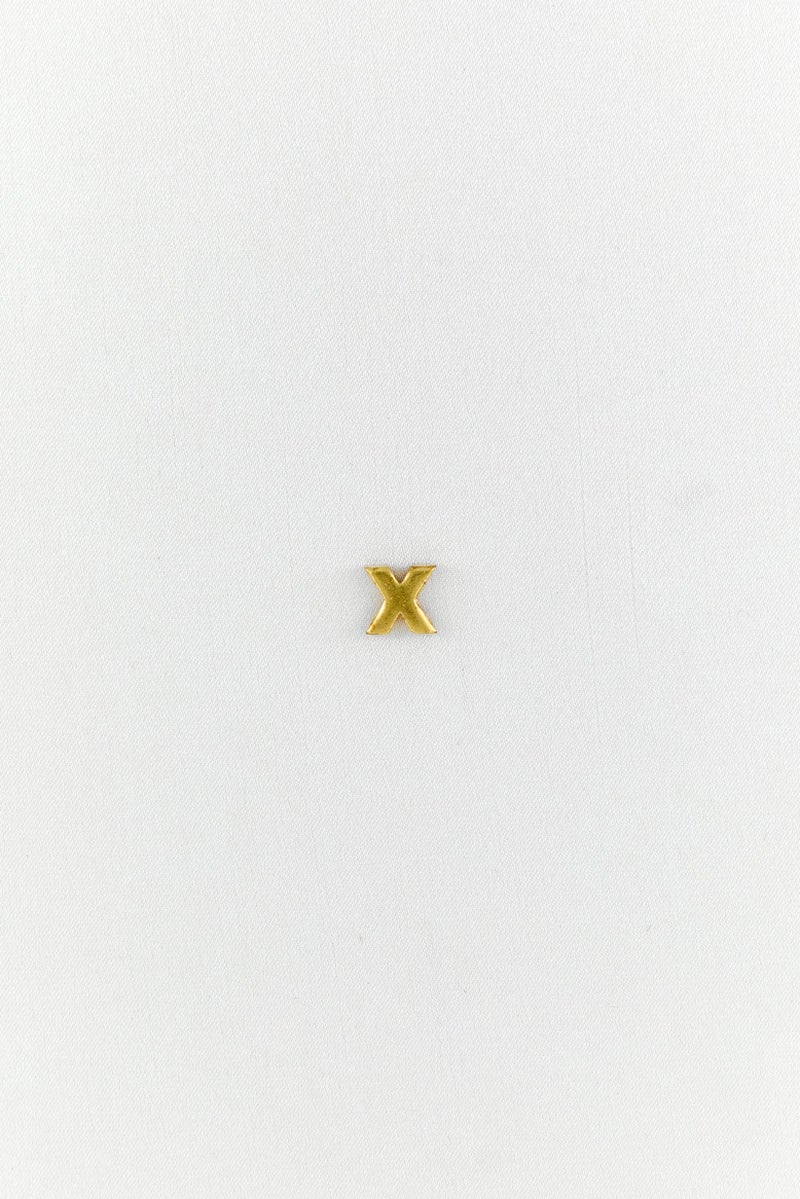 ALEX AND ANI Women Initial X 14Kt Gold Plated Charm , Gold  - Image 2