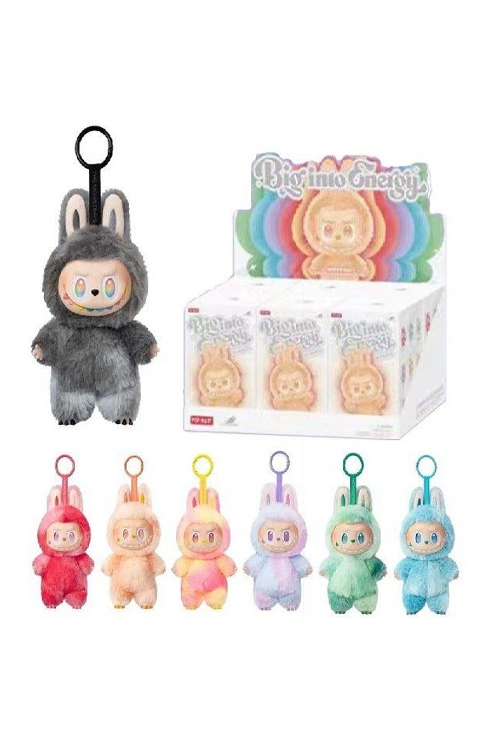 مونسترز Labubu The Monsters Big into Energy Series - علبة مفاجأة من الفينيل المحشو، شخصيات علبة مفاجأة، شخصيات تصميم عشوائي، ألعاب قابلة للتجميع، ديكورات منزلية، علبة واحدة - Image 1