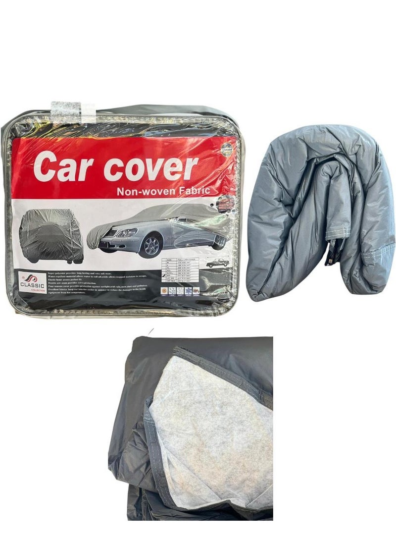 Classic Car Cover Sun proof All Weather Sun with Night Reflective Windproof Dustproof Waterproof UV Protection Full Covers - Image 3